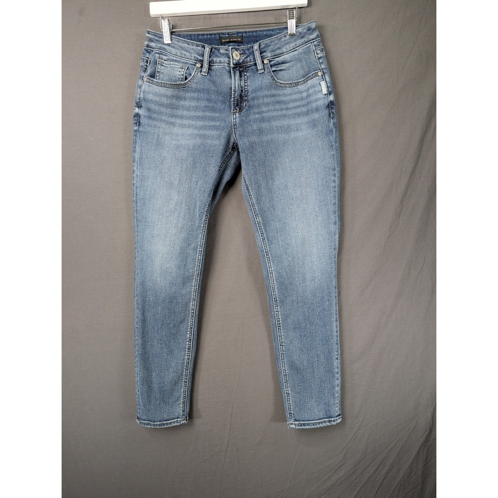 Silver Jeans Co Girlfriend Womens Blue Denim Jeans W30 L29